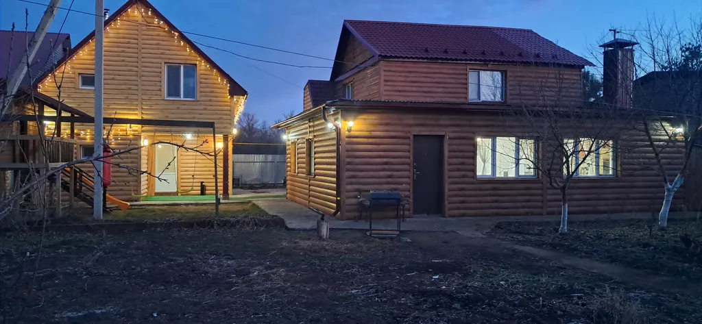 Коттедж с баней на дровах