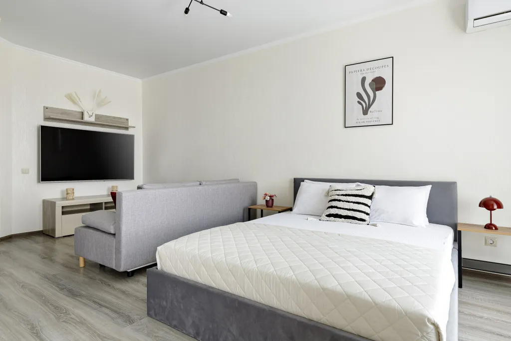 Атмосферная 2-комнатная квартира на 21 этаже