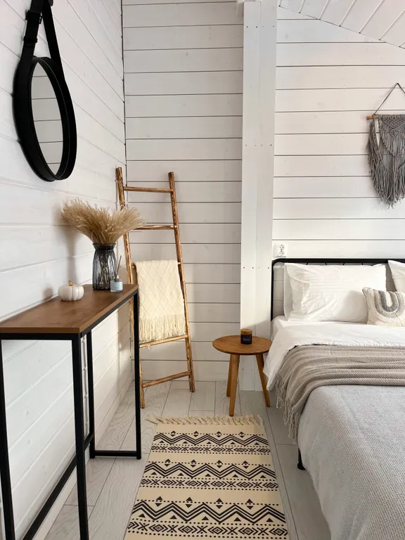 Панорамный барн в стиле Дубльдом с баней и чаном