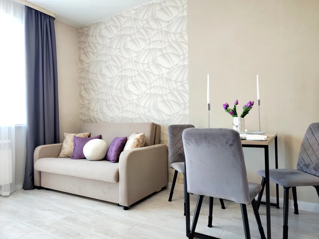 Квартира с видом на реку и горы