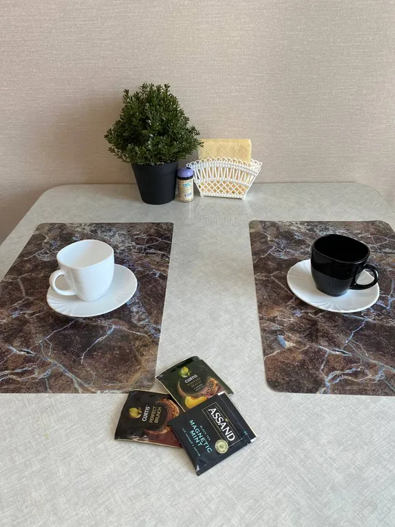 Уютная квартира с ортопедическим матрасом и панорамным балконом