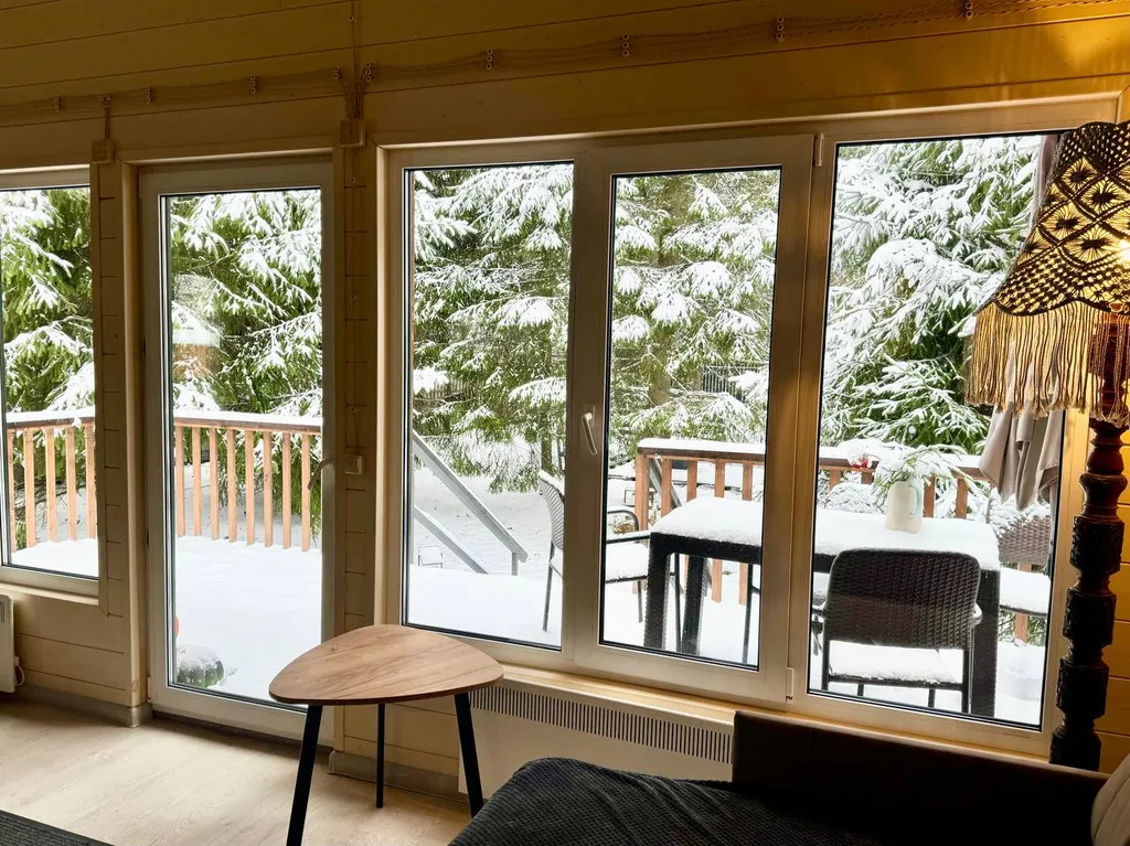 Дом в елях с финской сауной