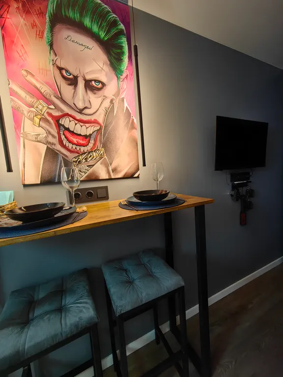 Студия с оригинальным интерьером