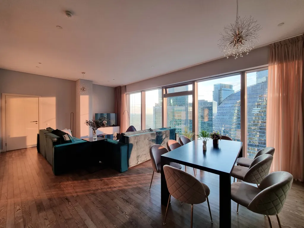 2-комнатные lux апартаменты Москва сити на 54 этаже