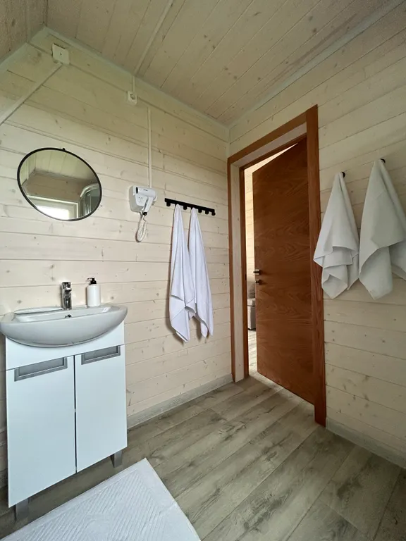 Новый a-frame с видом на море