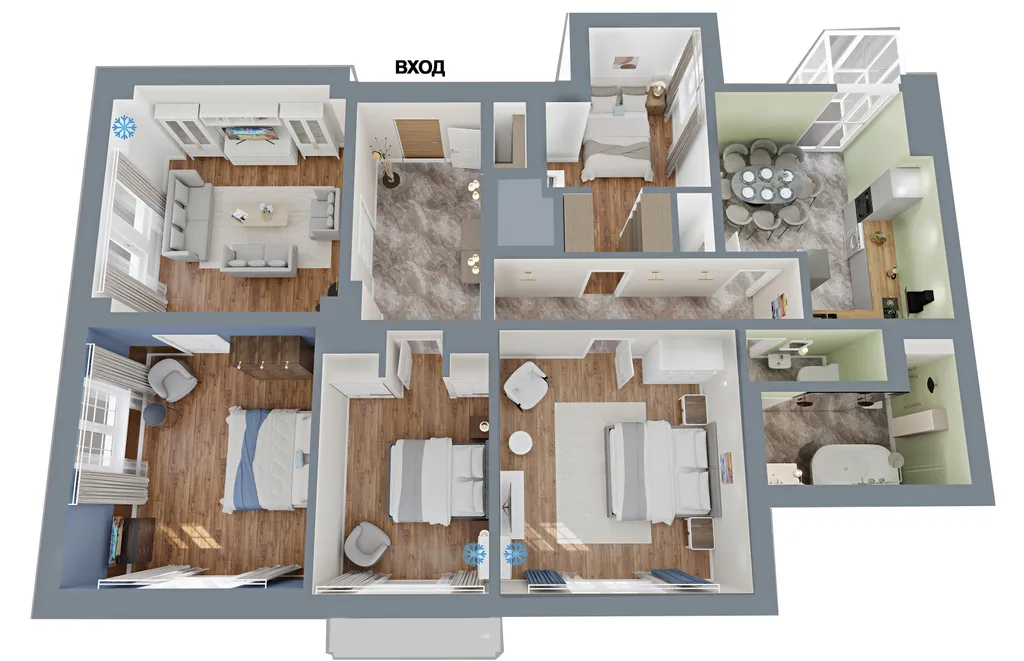 Пятикомнатная LUX у Кремля