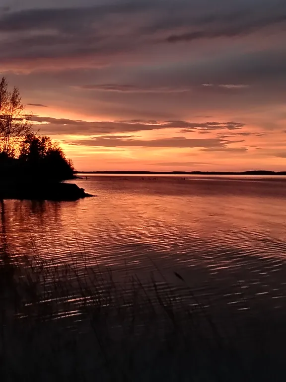 Дом с баней на берегу озера, в черте города