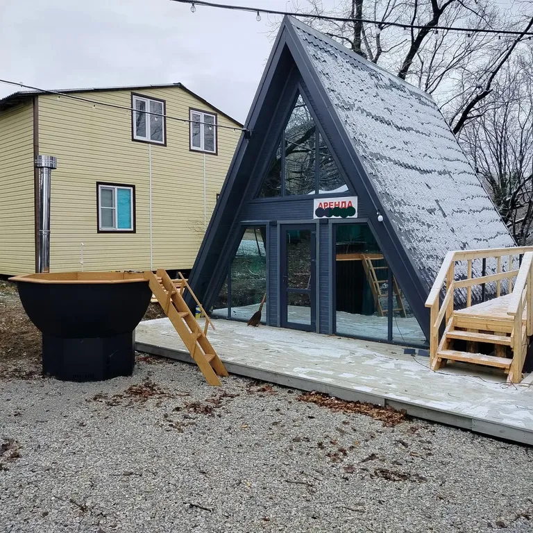 А-фрейм у моря