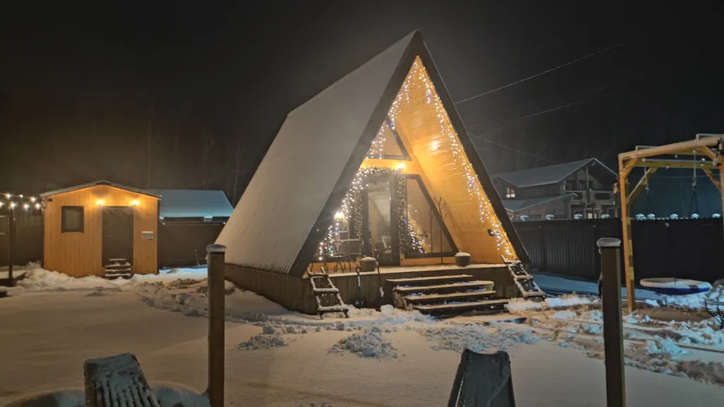 Коттедж Дом А-фрейм с банным чаном — аренда посуточно в Киржач