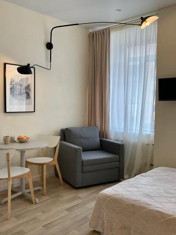 Квартира Квартира Уютная студия с окном в ванной в центре — Санкт-Петербург