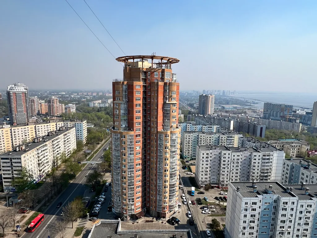 Квартира Отличная видовая квартира в центре города — Хабаровск