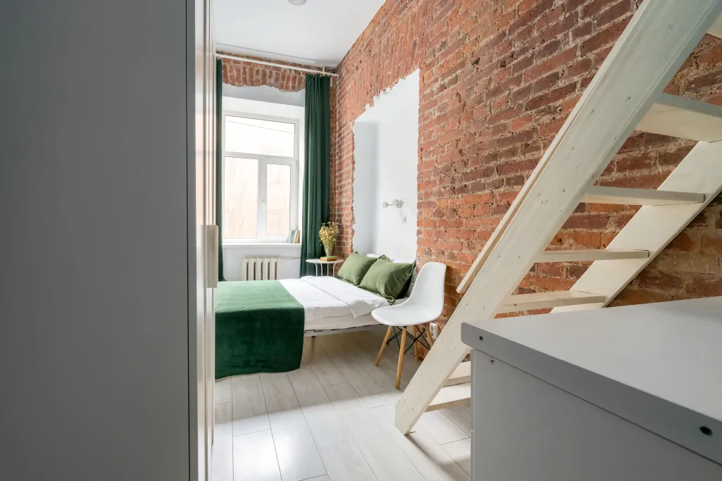 Квартира Квартира Двухуровневая студия New Horizon Есения в историческом центре Питера — Санкт-Петербург