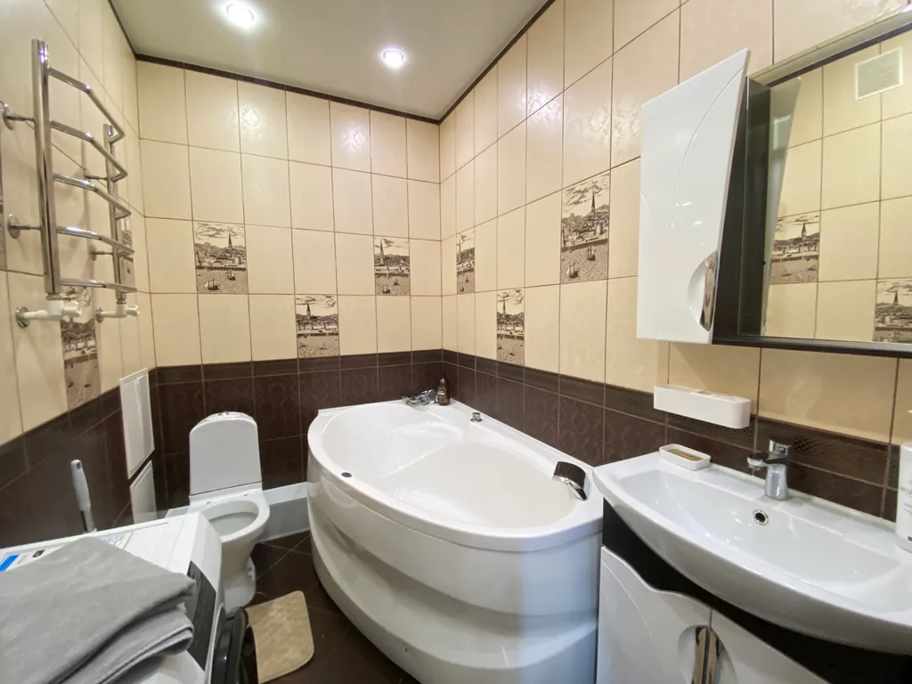 Большая евродвушка с кухней гостиной рядом с термолендом и аквапарком