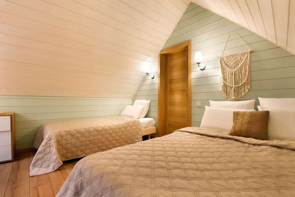 Панорамный дом с двумя спальнями на берегу Волги