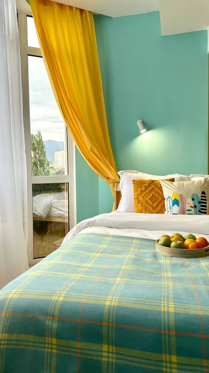 Студия Bayhouse в 2 минутах от метро Б.Момышулы для 2х гостей