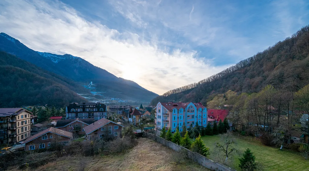 2-ком квартира с видом на горы, балкон и камином Я на Море