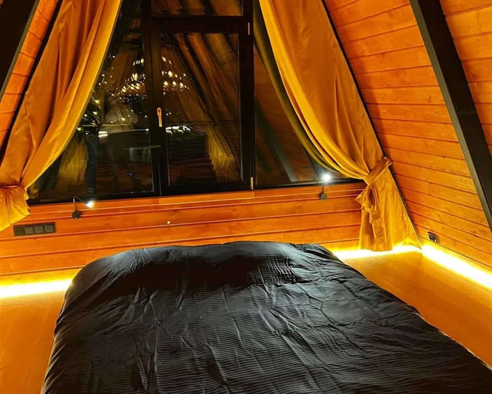 Треугольный дом А-фрейм рица