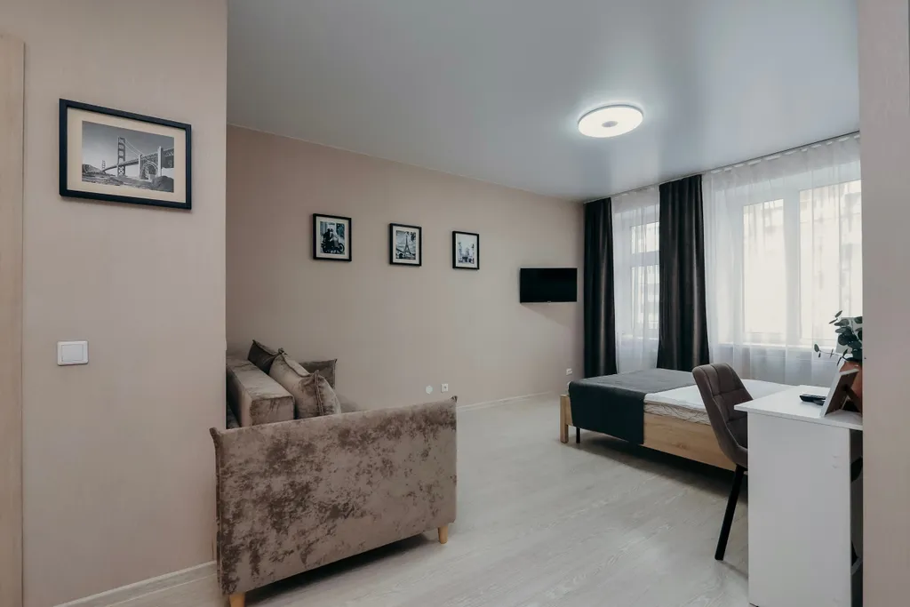 4 Угла: студия в ЖК Ривьера вблизи набережной, Горького, 149