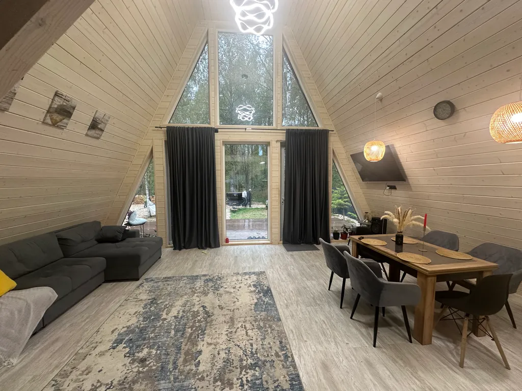 Коттедж Домик Aframe Forest с баней и сибирским чаном — Москва