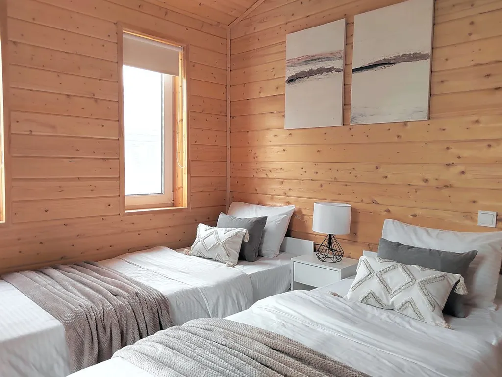 Коттедж Дом Какао с маршмеллоу с кинотеатром на террасе в КП Грин Лаундж — Истра