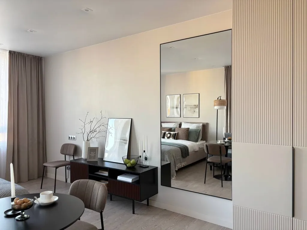 Квартира Квартира Студия Олива Люкс — Новоивановское