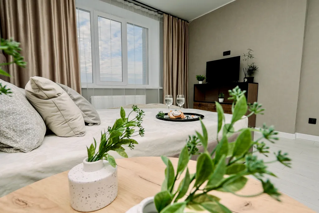 Евро двухкомнатная квартира для комфортного отдыха в центре города