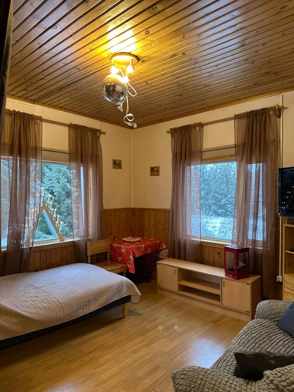 Дом c финской дровяной сауной и отдельной баней в Карелии