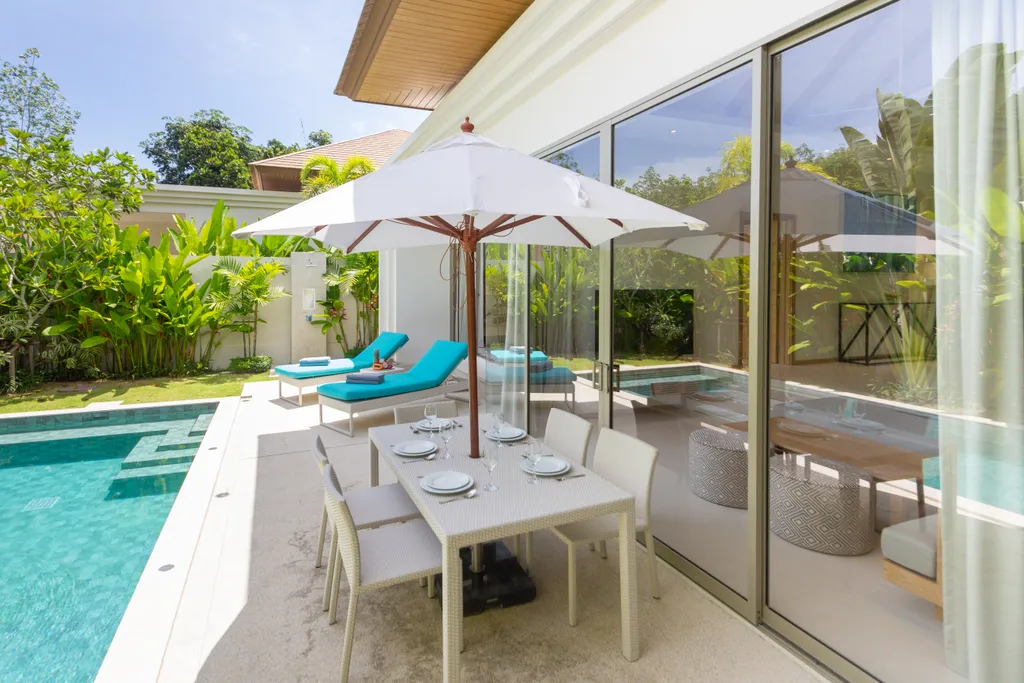 Светлая вилла с 3 спальнями и бассейном Бангтао, Лаян, Лагуна