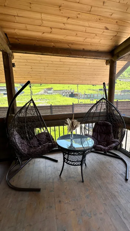 Дача из сруба в Барзикау рядом с Верхним Фиагдоном с бассейном