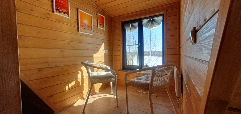 Уютный домик в стиле А-фрейм