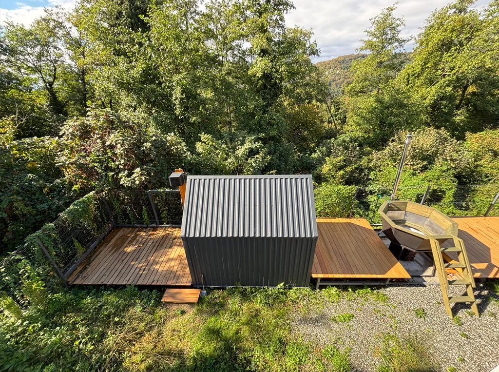 Дом с сауной в лесу