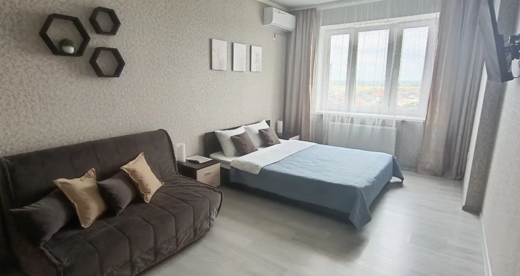 Уютная квартира в новом красивом микрорайоне Губернский — аренда посуточно в Краснодар