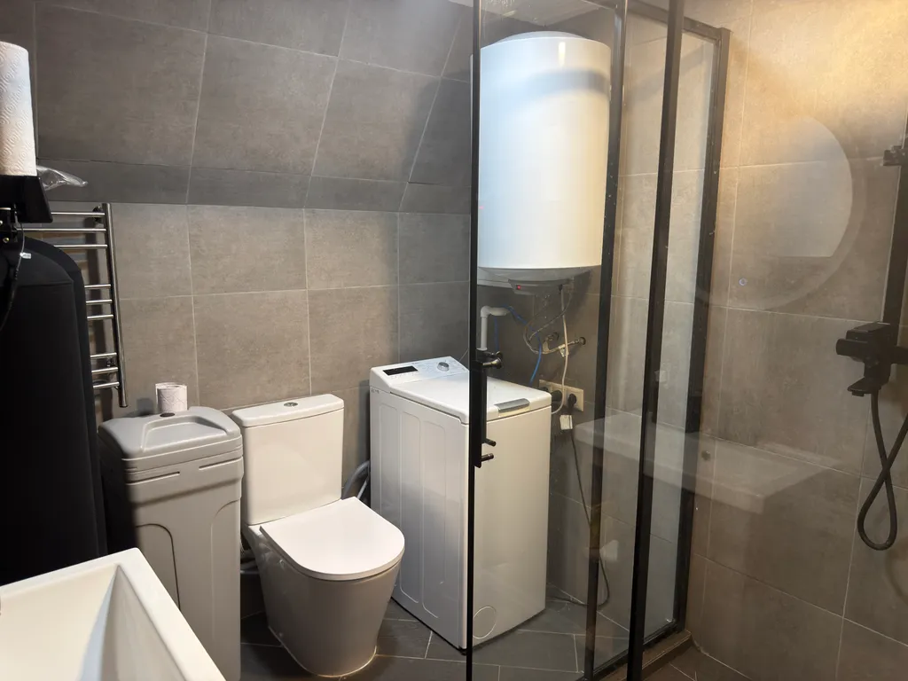 Уютный домик А-Фрейм с террасой и мангальной зоной