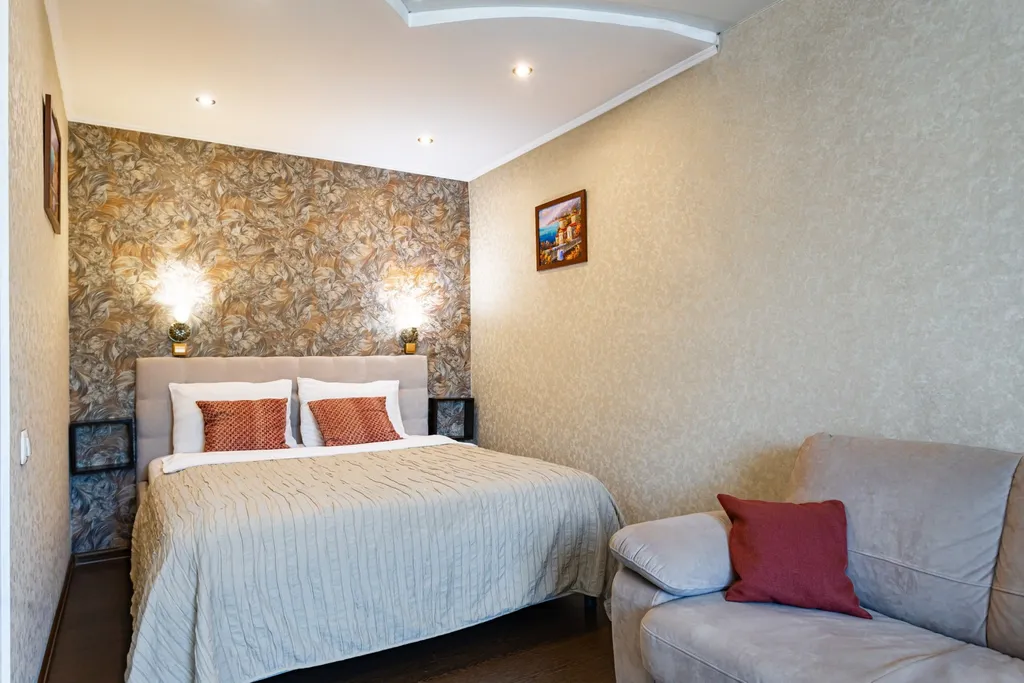 Уютная студия с балконом, кондиционером