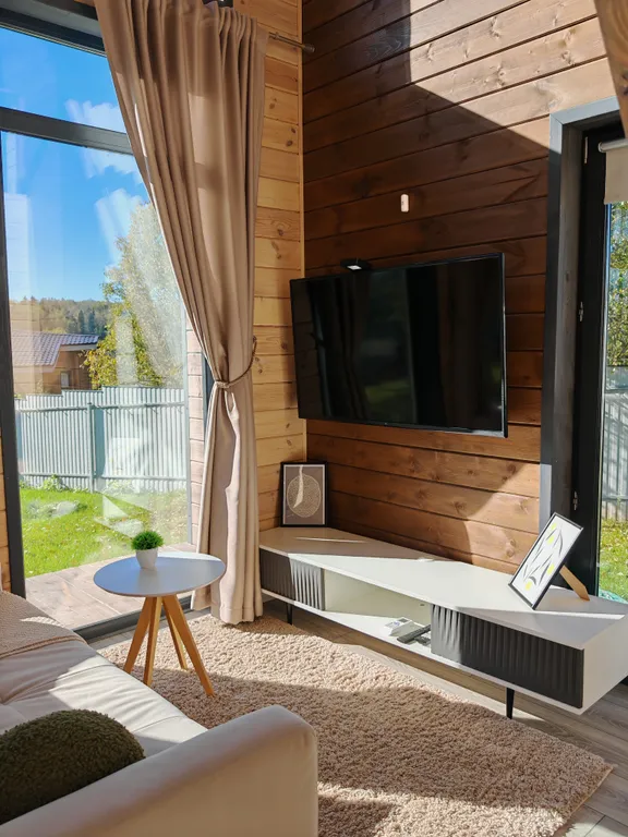 С дровяной сауной и видом на лес и закаты