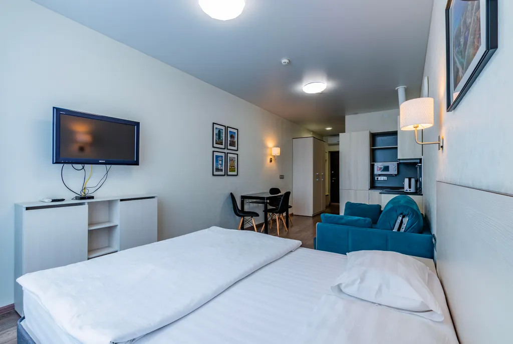 Стильная студия в центре с отличным видом