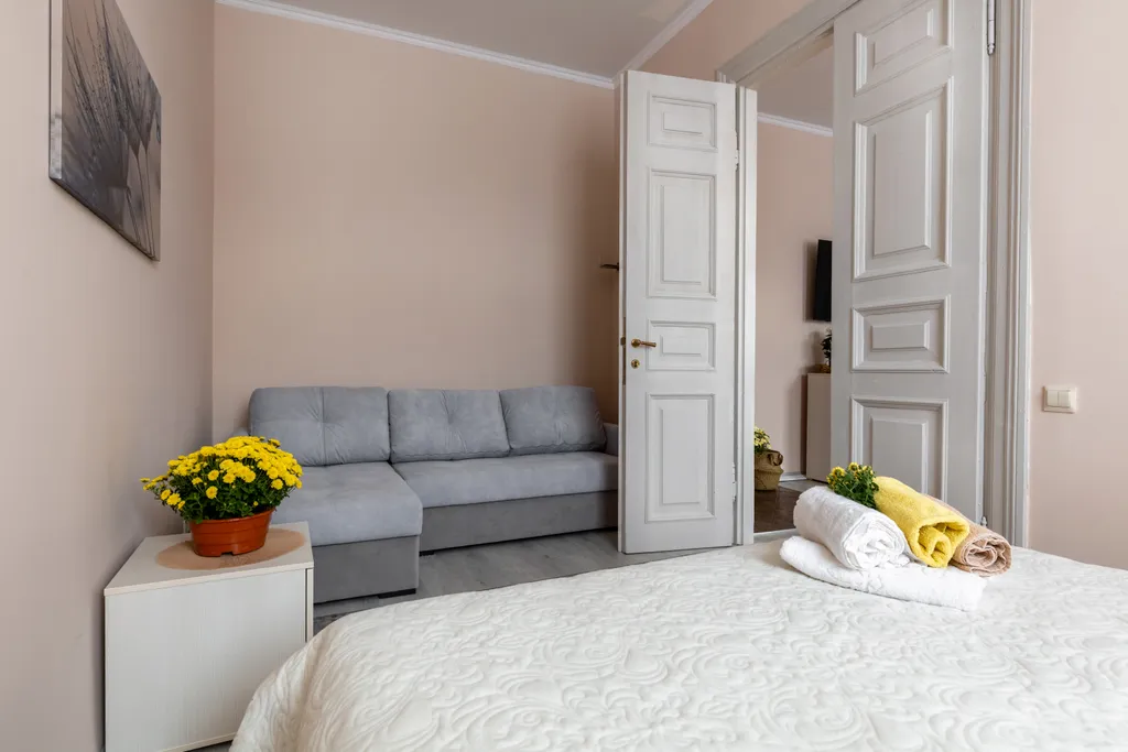 Атмосферная квартира с камином