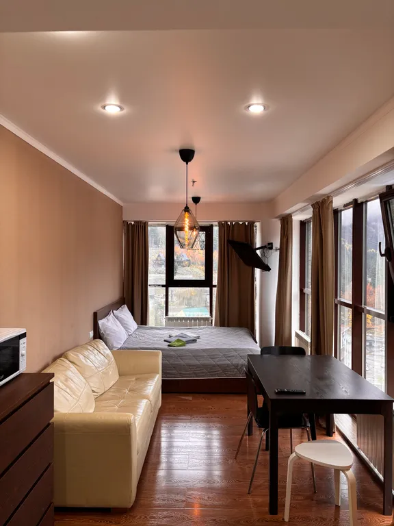 Квартира Уютная студия в центре Домбая с видом на горы — аренда посуточно в Домбай