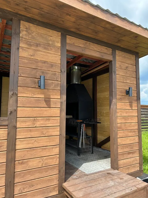 Уютный дом с баней и чаном