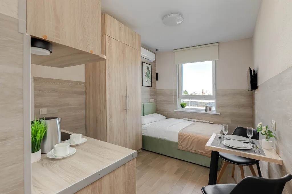 Квартира Квартира Уютная студия у метро, всё для комфортного проживания — Москва