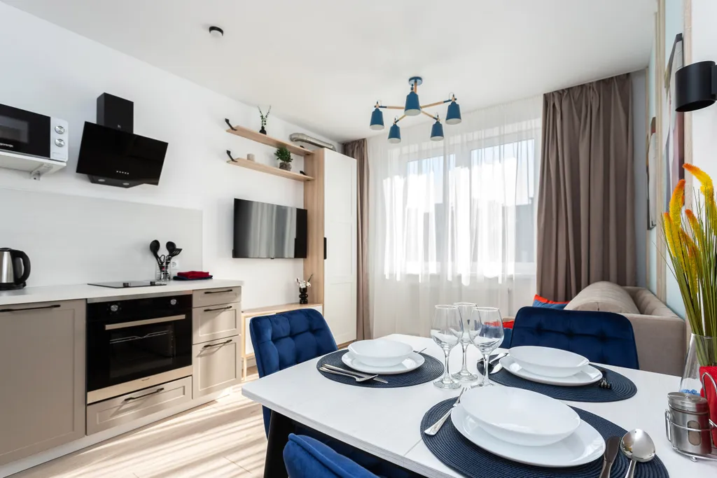 Квартира Стильные апартаменты в 100 метрах от моря с панорамной лоджией — Пионерский