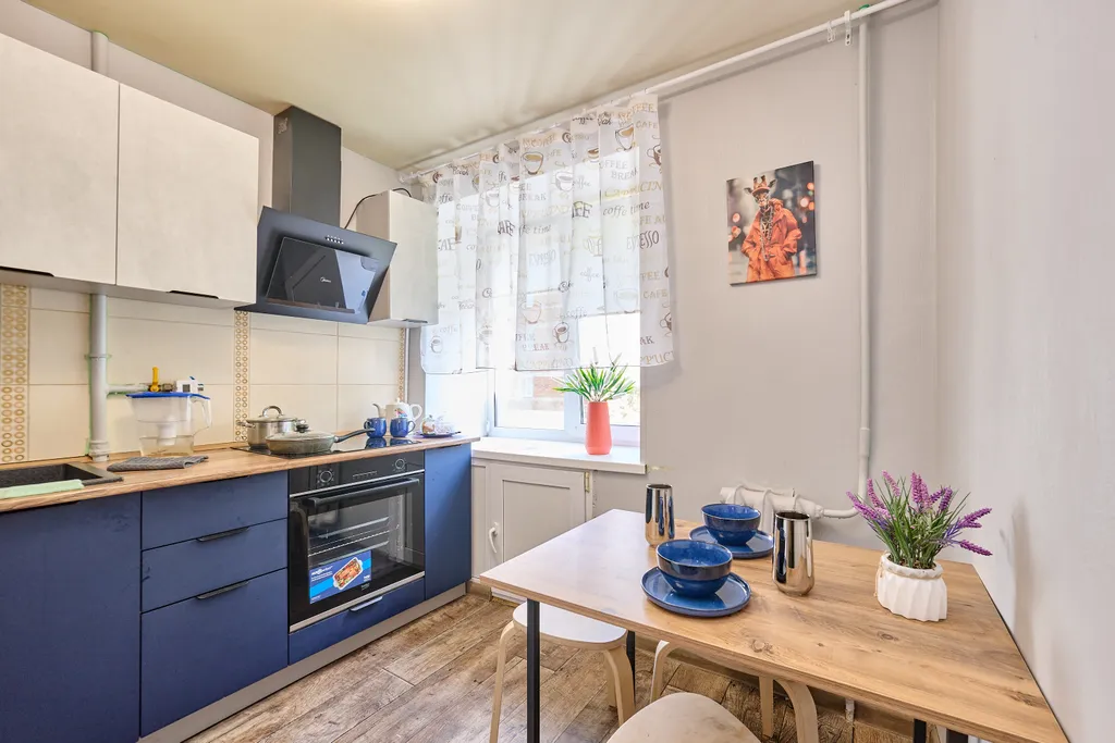 Однокомнатная квартира с балконом вместительность на 4 человека