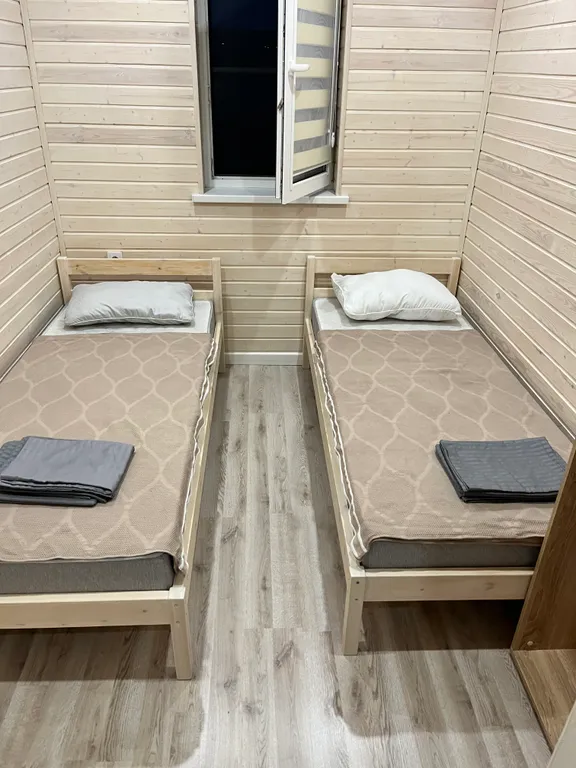 Домики на берегу Каспийского моря