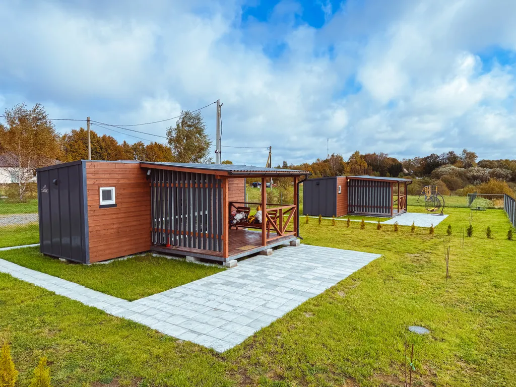 Коттедж Дом мини-дом с террасой и отдельной беседкой для шашлыка — Зеленоградск