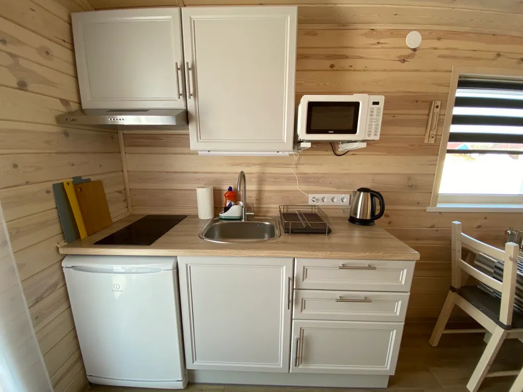 Светлый ХюггеДомик с сауной