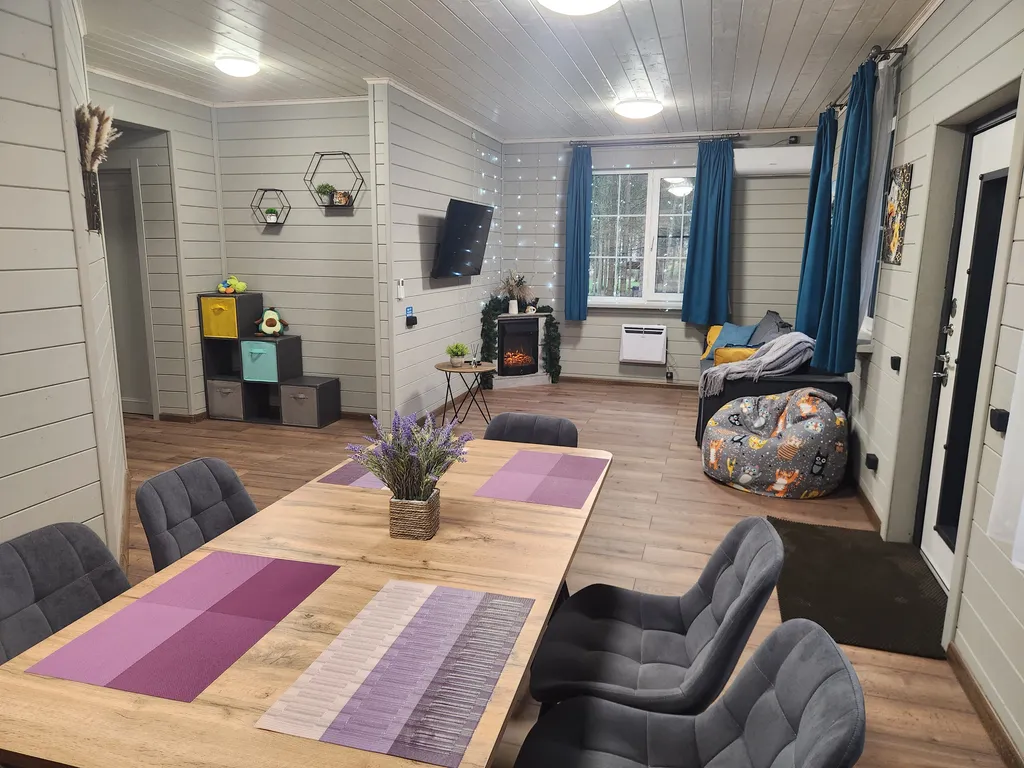 Коттедж Коттедж в Forest house с сауной в лесу — Никулино