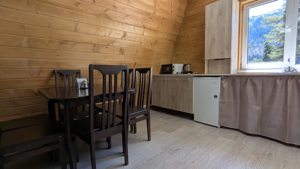 Коттедж Коттедж Алатырь А-фрейм в лесу — Архыз