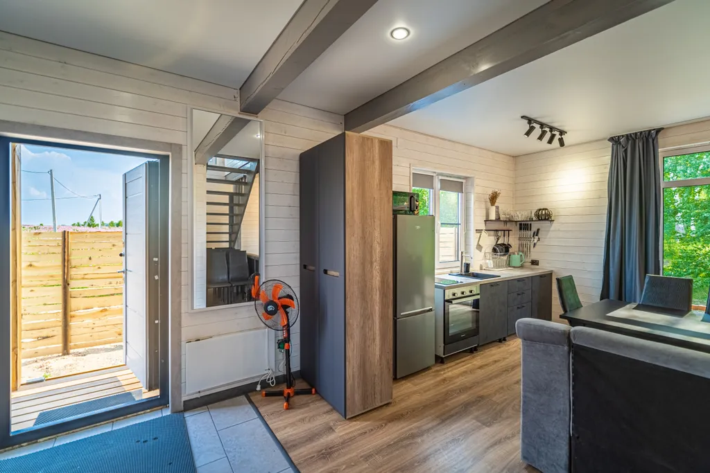 Уютный барн хаус с бассейном, баней и купелью ( барн 1)