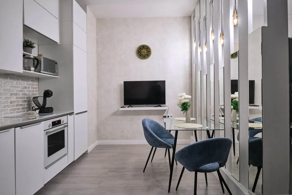 Квартира Квартира Sky City Moscow 51 этаж Уютная студия на 51 этаже с видом на башни! — Москва