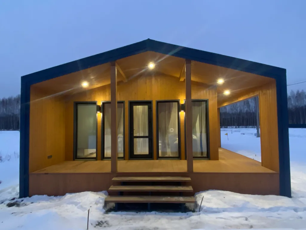 Уютный барнхаус с видом на лес